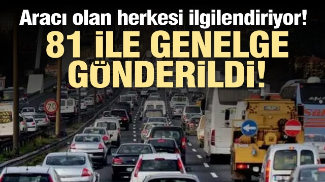 Son Dakika: 81 ile genelge gönderildi...