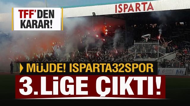 Son dakika haber: Isparta 32 spor 3 lig'de