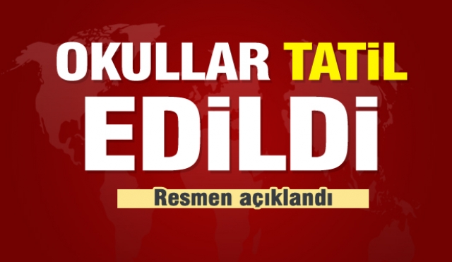 Son dakika haber: Okullar tatil edildi
