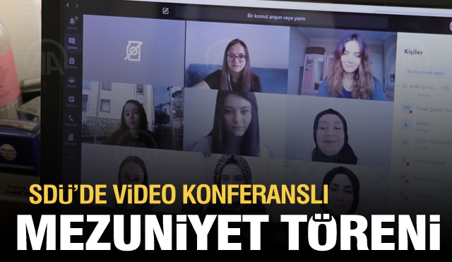 Süleyman Demirel Üniversitesinde video konferanslı mezuniyet töreni