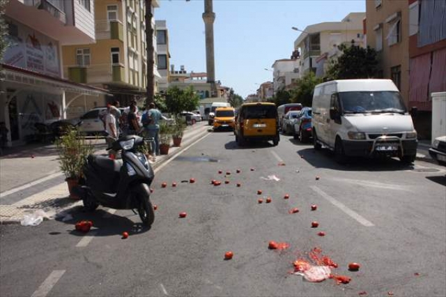 Taksiye çarpan motosikletin sürücüsü ağır yaralandı