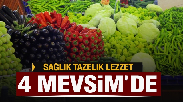 Tarla'dan Sofra'ya hizmet 4 Mevsim Manav'da!