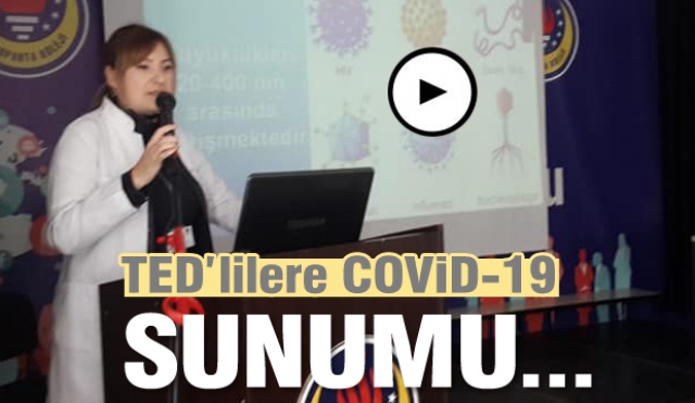 TED Isparta Koleji öğrencileri  koronavirüs hakkında bilgilendirildi