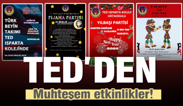 TED Isparta Koleji'nden dolu dolu program ve etkinlikler