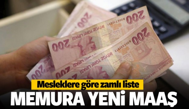 Temmuz ayında memura yeni maaş