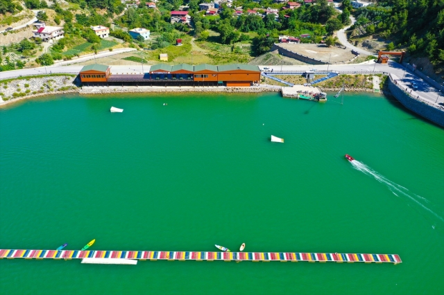 Terörden arındırılan Amanosların eteğindeki gölette su sporları yapılacak