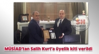 M&Uuml;SİAD'tan Salih Kurt'a &uuml;yelik kiti verildi