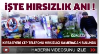 Kırtasiyedeki cep telefonu hırsızlığı kameraya takıldı