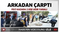 Otomobil Kamyona &Ccedil;arptı 2 Ağır Yaralı