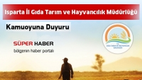 Isparta İl Gıda Tarım ve Hayvancılık M&uuml;d&uuml;rl&uuml;ğ&uuml;