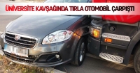 &Uuml;niversite yolunda trafik kazası !