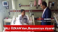 Isparta Valisi Vahdettin  &Ouml;zkan,mantardan zehirlenen savcıyı ziyaret etti