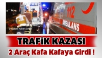 Burdur - Isparta yolunda 2 ara&ccedil; birbirine girdi
