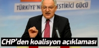 CHP'den koalisyon a&ccedil;ıklaması