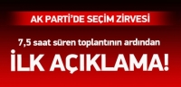 Se&ccedil;im zirvesinin ardından ilk a&ccedil;ıklama!