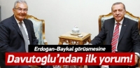 Davutoğlu'ndan o g&ouml;r&uuml;şmeye ilk yorum