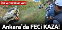 Ankara'da feci kaza!
