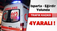 Isparta - Eğirdir Yolunda Zincirleme Trafik Kazası