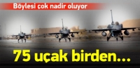 75 savaş u&ccedil;ağı AWACS'la koordine edildi