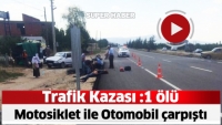 Eğirdir'de Trafik Kazası: 1 &Ouml;l&uuml;, 1 Yaralı