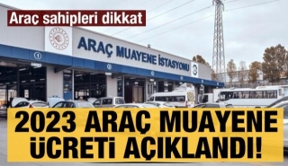 2023 T&uuml;vT&uuml;rk ara&ccedil; muayene &uuml;cretleri belli oldu