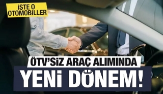 2025&rsquo;te &Ouml;TV&rsquo;siz Alınabilecek Ara&ccedil;lar Belli Oldu!