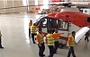 Uçak Bakım Hangarında İlk Helikopter Bakıma Alındı