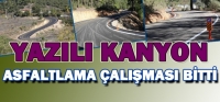 YAZILI KANYON'DA YOL &Ccedil;ALIŞMALARI BİTTİ
