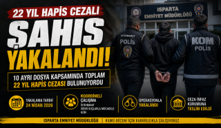 22 Yıl Hapis Cezalı Şahıs Yakalandı