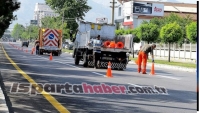 ISPARTA'DA YOL &Ccedil;İZGİLERİ YENİLENİYOR