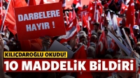 Kılı&ccedil;daroğlu'dan 10 maddelik bildiri