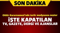 Kapatılan gazete, TV, dergi, radyo ve ajanslar