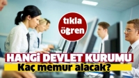 Hangi Devlet Kurumu Ka&ccedil; Memur Alınacak?