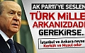 Bahçeli'den hükümete tam destek