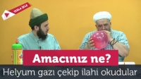 M&uuml;barek TV'de helyum gazı &ccedil;ekip ilahi s&ouml;ylediler