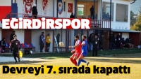 Eğirdirspor devreyi 7. sırada kapattı