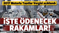 2017 Motorlu taşıtlar vergisi Belli Oldu!