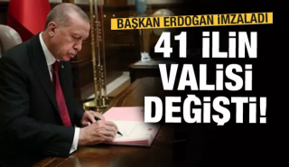 41 İLİN VALİSİ DEĞİŞTİ İŞTE O İLLER