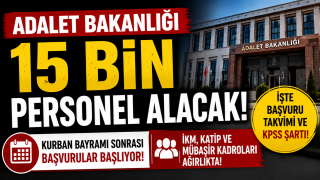 Adalet Bakanlığı'ndan 15 Bin Personel Alımı İçin Geri Sayım