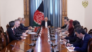 Afganistan Cumhurbaşkanı Gani ABD Temsilcisi Halilzad'la g&ouml;r&uuml;şt&uuml;