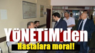 AK Parti Burdur y&ouml;netimi hastalara moral verdi