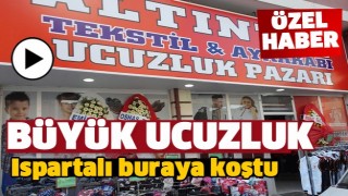 ALTINTAŞ TEKSTİL AYAKKABI VE UCUZLUK ISPARTA'DA A&Ccedil;ILDI