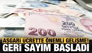 Asgari &uuml;cret zammında geri sayım başladı