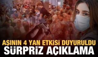 AŞININ 4 YAN ETKİSİ DUYURULDU!