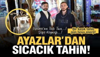 AYAZLAR HELVA'NIN &Uuml;RETTİĞİ &Uuml;R&Uuml;NLER SOFRALARI S&Uuml;SL&Uuml;YOR, TATLANDIRIYOR!