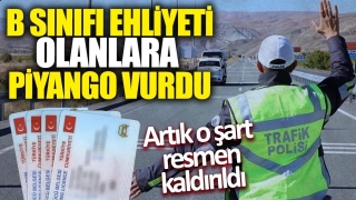 B Sınıfı Ehliyet Sahiplerine M&uuml;jde