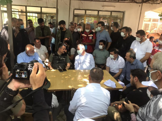 BAKAN PAKDEMİRLİ ISPARTA'DA YANGIN B&Ouml;LGESİNDE