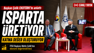 Başkan &Ccedil;elik EKOT&Uuml;RK Ekranlarında Isparta'yı Anlattı