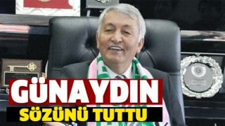 Başkan G&uuml;naydın Destek s&ouml;z&uuml;n&uuml; tuttu