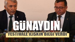 ​BAŞKAN G&Uuml;NAYDIN ITB'Yİ G&Uuml;L FESTİVALİ HAKKINDA BİLGİLENDİRDİ